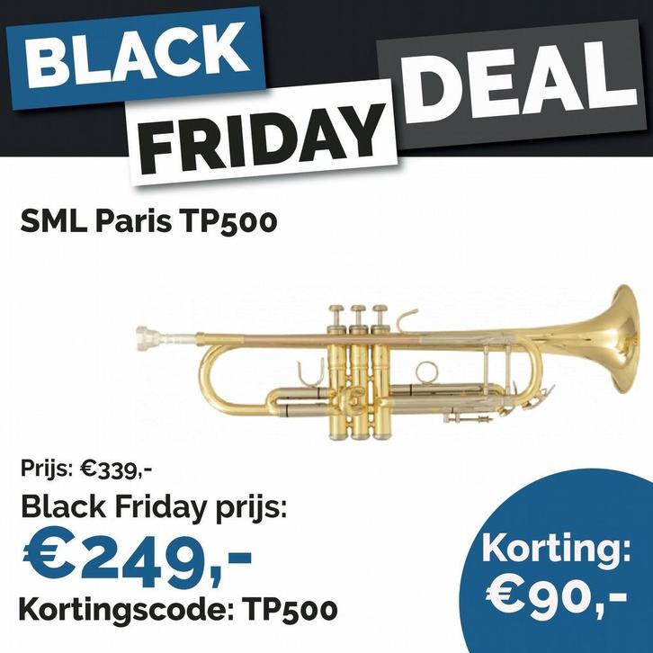 SML Paris TP500 Sib Trompet, Muziek en Instrumenten, Blaasinstrumenten | Trompetten, Nieuw, Bes-trompet, Ophalen of Verzenden