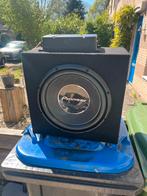 Subwoofer inclusief versterker, Auto diversen, Autospeakers, Ophalen, Zo goed als nieuw
