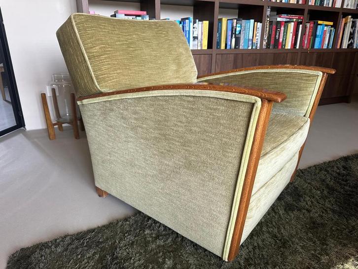 Set van 3 Artdeco fauteuils, Huis en Inrichting, Fauteuils, Zo goed als nieuw, 50 tot 75 cm, 75 tot 100 cm, Ophalen