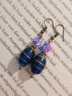 Oorbellen hangers blauw paars, Ophalen of Verzenden, Nieuw, Blauw, Overige materialen