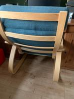 IKEA Fauteuil Blauw, Huis en Inrichting, Fauteuils, Gebruikt, 75 tot 100 cm, Ophalen of Verzenden, 50 tot 75 cm
