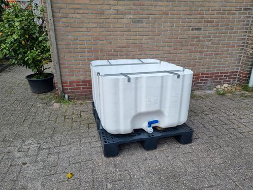 Moestuinbak gemaakt van ibc container, Tuin en Terras, Bloembakken en Plantenbakken, Zo goed als nieuw, Kunststof, Rechthoekig