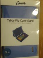 Qware Tabby Flip Cover Blauw, Ophalen of Verzenden, Nieuw, Bescherming voor- en achterkant