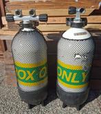 Twee duikflessen kort, 12 liter 230 bar. ongekeurd!!, Watersport en Boten, Ophalen, Gebruikt, Duikfles