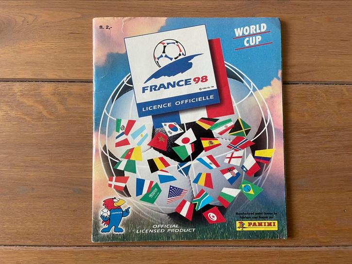 Panini album WK 1998, Verzamelen, Sportartikelen en Voetbal, Zo goed als nieuw, Poster, Plaatje of Sticker, Buitenlandse clubs