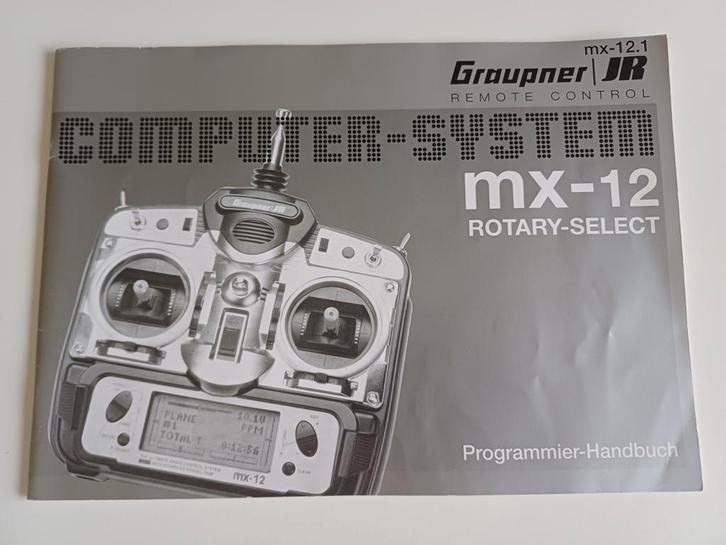 Originele boekje graupner mx-12 afstandsbediening, Hobby en Vrije tijd, Modelbouw | Radiografisch | Overige, Gebruikt, Ophalen of Verzenden