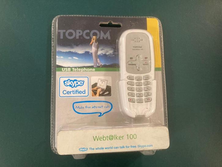 Topcom usb telefoon telefone webtalker 100 skype certified!, Telecommunicatie, Datacommunicatie en VoIP, Nieuw, Telefoon, Ophalen of Verzenden