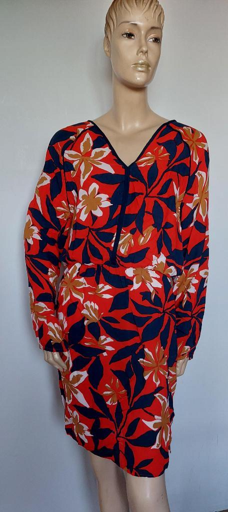 Sissy Boy Jurk met lange mouw in maat S., Kleding | Dames, Jurken, Zo goed als nieuw, Maat 36 (S), Rood, Knielengte, Ophalen of Verzenden