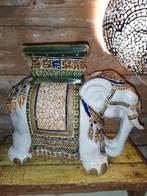 Vintage keramiek olifant planten tafeltje, Antiek en Kunst, Ophalen of Verzenden