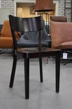 10 leuke houten eetkamerstoelen donkerbruin cafestoel, Huis en Inrichting, Stoelen, Vijf, Zes of meer stoelen, Gebruikt, Bruin