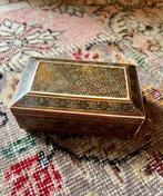 Vintage sieradendoosje sieradenkistje kistje Khatam Kari, Ophalen of Verzenden