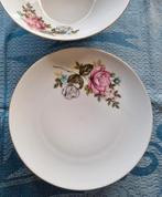 Mitterteich vintage borden schaal roze witte roos, Ophalen of Verzenden