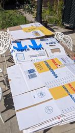 44 of 88 verhuisdozen van verschillende merken, Doe-het-zelf en Verbouw, Kratten en Dozen, Ophalen, Opvouwbaar, Minder dan 35 cm