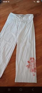 G-Sus mooie witte broek met bloem detail, maat 28, Wit, Ophalen of Verzenden, Zo goed als nieuw, Lang