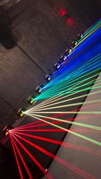 Set van 6x 2W Full Colour Lasers veel power zie foto's, Ophalen, Zo goed als nieuw, Laser, Kleur