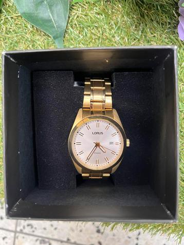Gouden horloge heren van Lorus beschikbaar voor biedingen