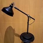 Vintage zwarte bureaulamp, Huis en Inrichting, Lampen | Tafellampen, Gebruikt, 50 tot 75 cm, Vintage, Ophalen of Verzenden