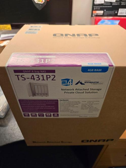 QNAP TS-431P2 incl 4x 2tb WD purple, Computers en Software, NAS, Zo goed als nieuw, Ophalen of Verzenden