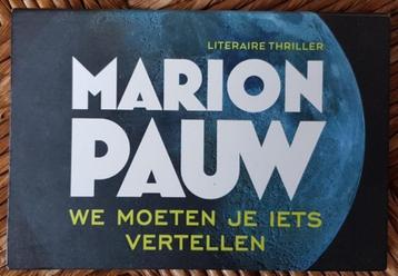 We moeten je iets vertellen - Marion Pauw - dwarsligger IGST beschikbaar voor biedingen
