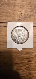 Zilveren 2 1/2 Gulden 1959 - Koningin Juliana, Koningin Juliana, Zilver, Ophalen of Verzenden, Losse munt