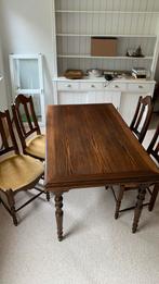 Eettafel eiken uitschuifbaar, Huis en Inrichting, Ophalen, Zo goed als nieuw