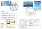 Uiver Herdenkingsvlucht 1984 mooi gelopen met spec. zegels-, Postzegels en Munten, Brieven en Enveloppen | Nederland, Briefkaart