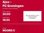 Ajax - FC Groningen 1 ticket €30, Tickets en Kaartjes, Losse kaart, Eén persoon, November