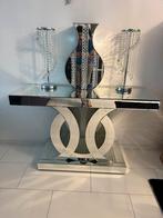 Spiegel Console Tafel met Decoratie, Ophalen, 50 tot 100 cm, Glas, Zo goed als nieuw