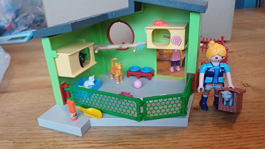 Playmobil 9276 kattenasiel (redelijk compleet), Ophalen of Verzenden