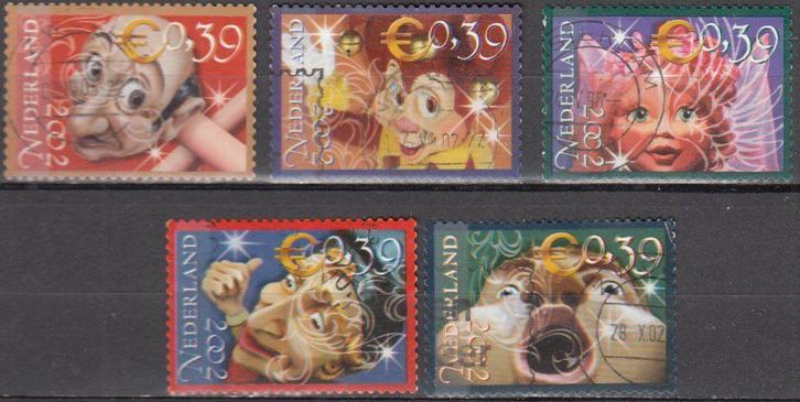 Nederland NVPH 2084/2088 50 Jaar Efteling gestempeld, Postzegels en Munten, Postzegels | Nederland, Gestempeld, Na 1940, Ophalen of Verzenden