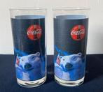 2 Coca-Cola glazen afbeelding ijsbeer met flesje. H.14,5. cm, Verzamelen, Glas en Borrelglaasjes, Ophalen of Verzenden, Zo goed als nieuw