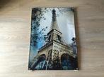 Nieuw * Buiten Canvas * Eiffeltoren Parijs 70x100cm, Tuin en Terras, Tuinwanddecoratie, Ophalen of Verzenden, Nieuw