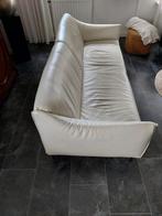 Montel lederen 2.5 bank met 2 x bijbehorende stoelen., Ophalen, Zo goed als nieuw, 75 tot 100 cm, Stof