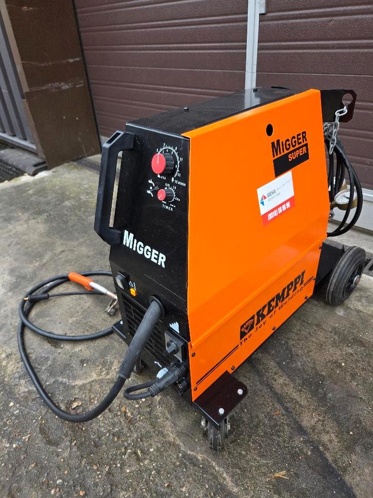 Lasapparaat Kemppi Migger 150Ampere Net stroom 240Volt !!, Doe-het-zelf en Verbouw, Gereedschap | Lasapparaten, Gebruikt, Co2