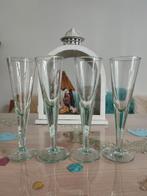 4x vintage wijnglazen, mondgeblazen Glas, Glas of Glazen, Ophalen of Verzenden, Overige stijlen, Glas