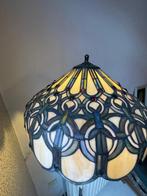 Prachtige glas en lood kamerlamp - 1,70m hoog, Ophalen, Gebruikt, Glas