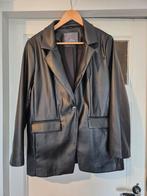 Only Carmakoma blazer leatherlook.mt 46/48., Ophalen of Verzenden, Zo goed als nieuw, Zwart, Jasje of Colbert