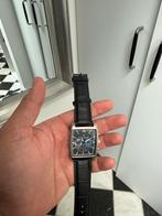 Daniel Hechter Atlas horloge – roestvrij staal & leren band, Ophalen of Verzenden, Zo goed als nieuw, Zwart, Overige merken
