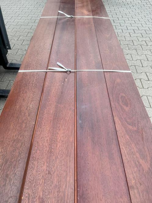 41 m2 massieve Jatoba parketvloer. 18 cm breed 2 cm dik, Doe-het-zelf en Verbouw, Vloerdelen en Plavuizen, Gebruikt, Vloerdelen of -planken