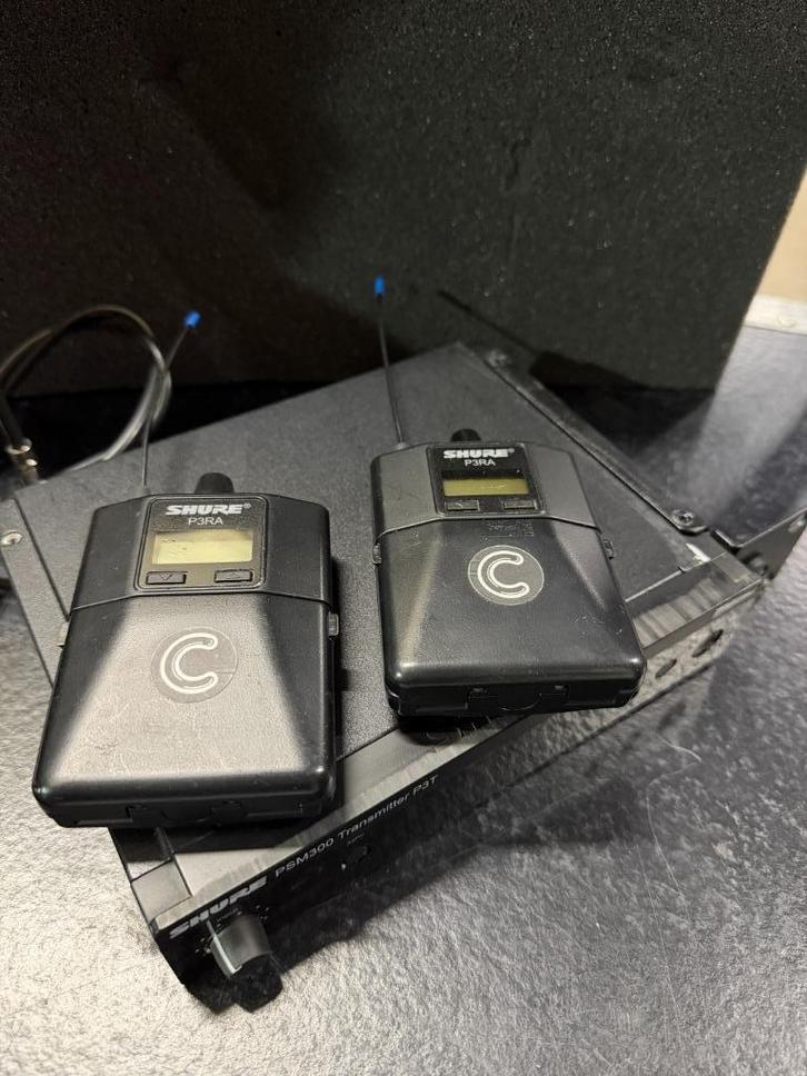 Shure PSM300 (1x P3T + 2x P3RA), Muziek en Instrumenten, Microfoons, Zo goed als nieuw, Overige typen, Draadloos, Ophalen