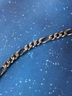 Zilveren schakel ketting, Sieraden, Tassen en Uiterlijk, Antieke sieraden, Ophalen of Verzenden, Zilver, Ketting