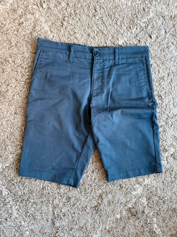 Carhartt Sid Short - Maat 32 - Navy Blauw ZGAN, Kleding | Heren, Broeken en Pantalons, Zo goed als nieuw, Maat 46 (S) of kleiner