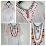 zomerse Ibiza tuniek one size, Verzenden, Zo goed als nieuw, Wit