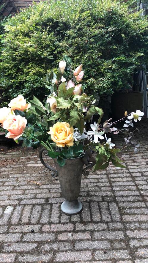 Boeket zijden bloemen, Huis en Inrichting, Woonaccessoires | Kunstplanten en Kunstbloemen, Nieuw, Ophalen of Verzenden