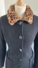 King Louie maat 38 midi lange winter jas 790, Maat 38/40 (M), Zwart, Ophalen of Verzenden, Zo goed als nieuw