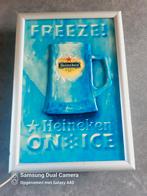 Heineken Friezen! On ice verlichting, Verzamelen, Biermerken, Ophalen of Verzenden, Zo goed als nieuw, Reclamebord, Plaat of Schild