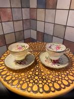 2 antieke franse kop en schotels,nr2, Antiek en Kunst, Antiek | Servies los, Ophalen of Verzenden
