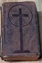 Oud mis en vesperboek in echt lederen kaft, Antiek en Kunst, Antiek | Boeken en Bijbels, Ophalen of Verzenden
