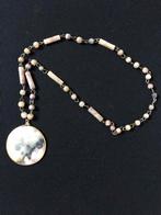 Amethist Agaat Maya Kalender Ketting, Paars, Ophalen of Verzenden, Zo goed als nieuw, Steen of Mineraal