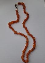Ketting barnsteen, Sieraden, Tassen en Uiterlijk, Kettingen, Verzenden, Zo goed als nieuw, Bruin, Steen of Mineraal